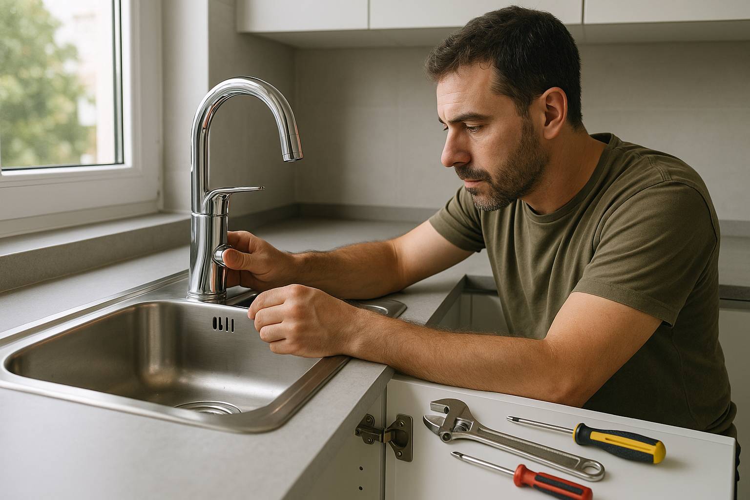 Cómo arreglar un grifo que gotea sin cerrar el agua de toda la casa