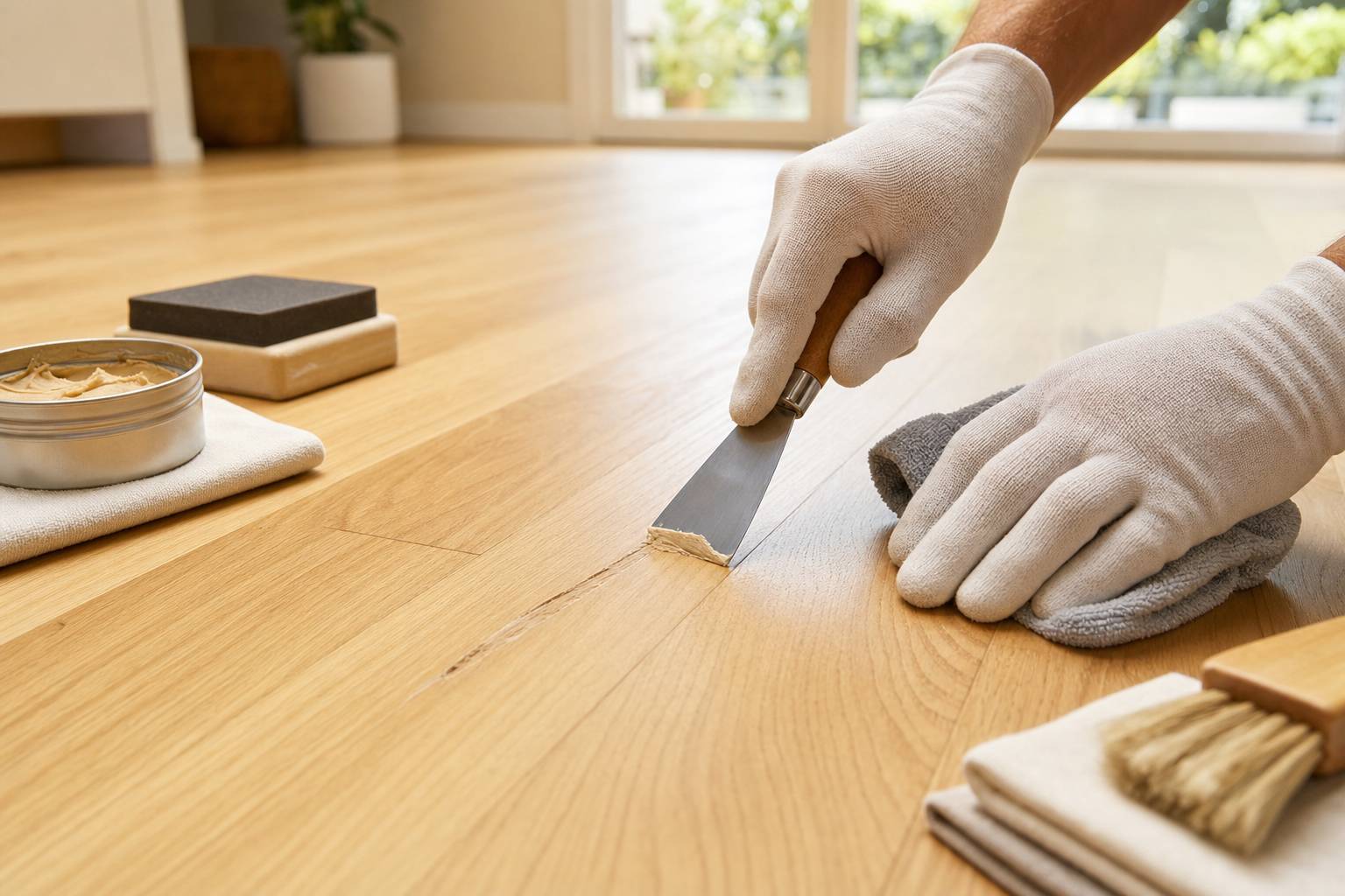 Cómo reparar arañazos en parquet y tarima flotante con cera: guía paso a paso para que no se noten