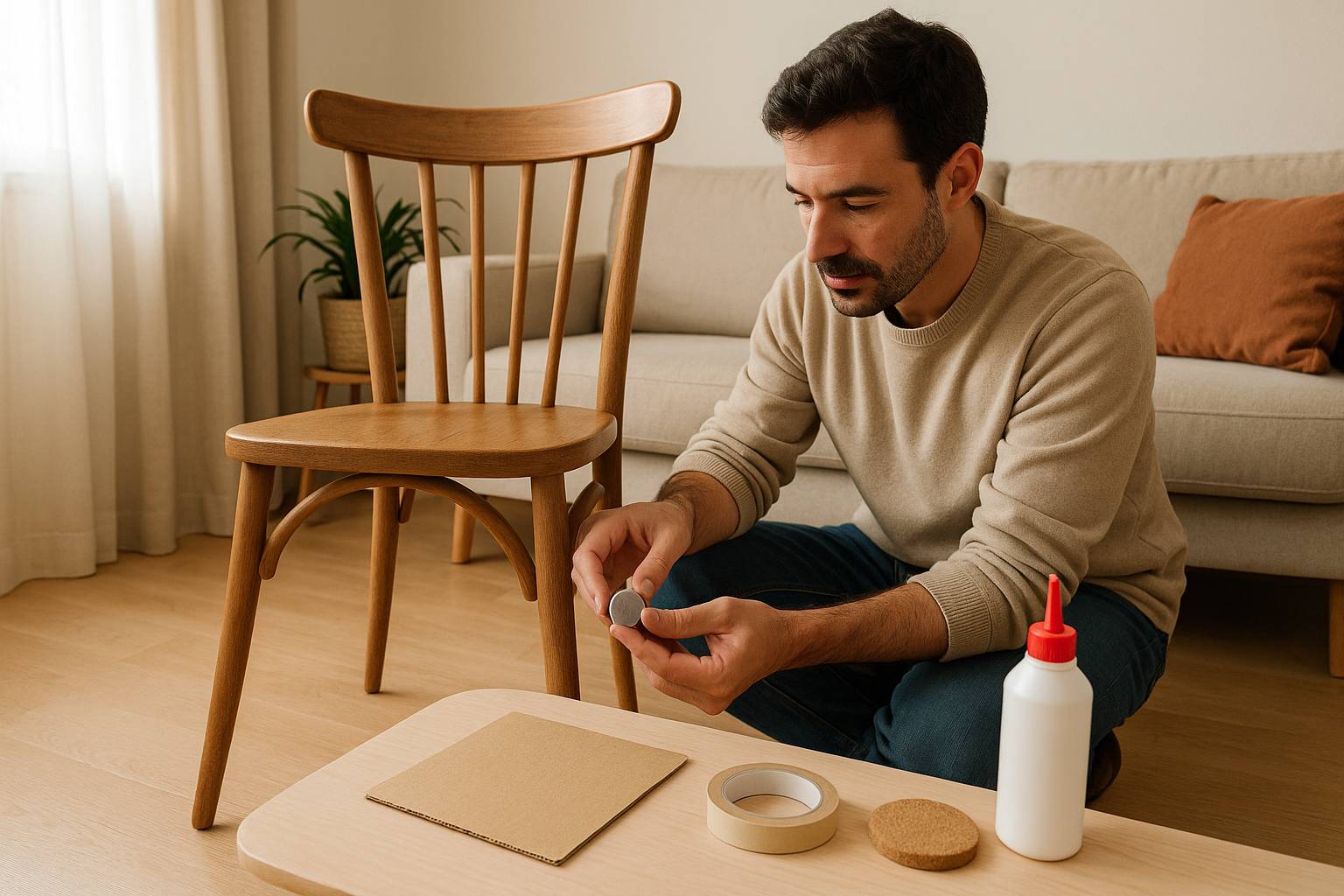 Cómo reparar una silla coja sin herramientas profesionales
